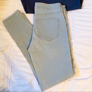 Light Blue Skinny Ankle Jeans from H&M